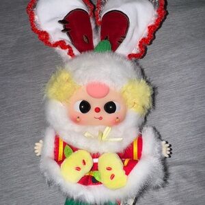 Baby Three Merry Christmas Berry Plush Bunny